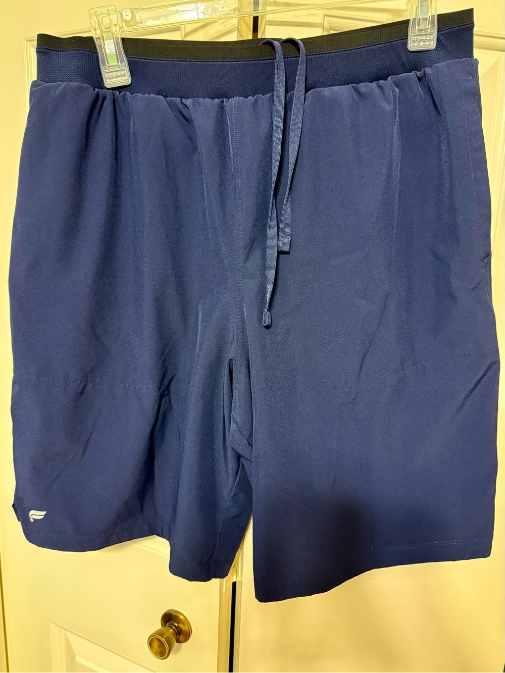 Men's Fabletics Navy Athletic Drawstring Shorts - Picture 1 of 3